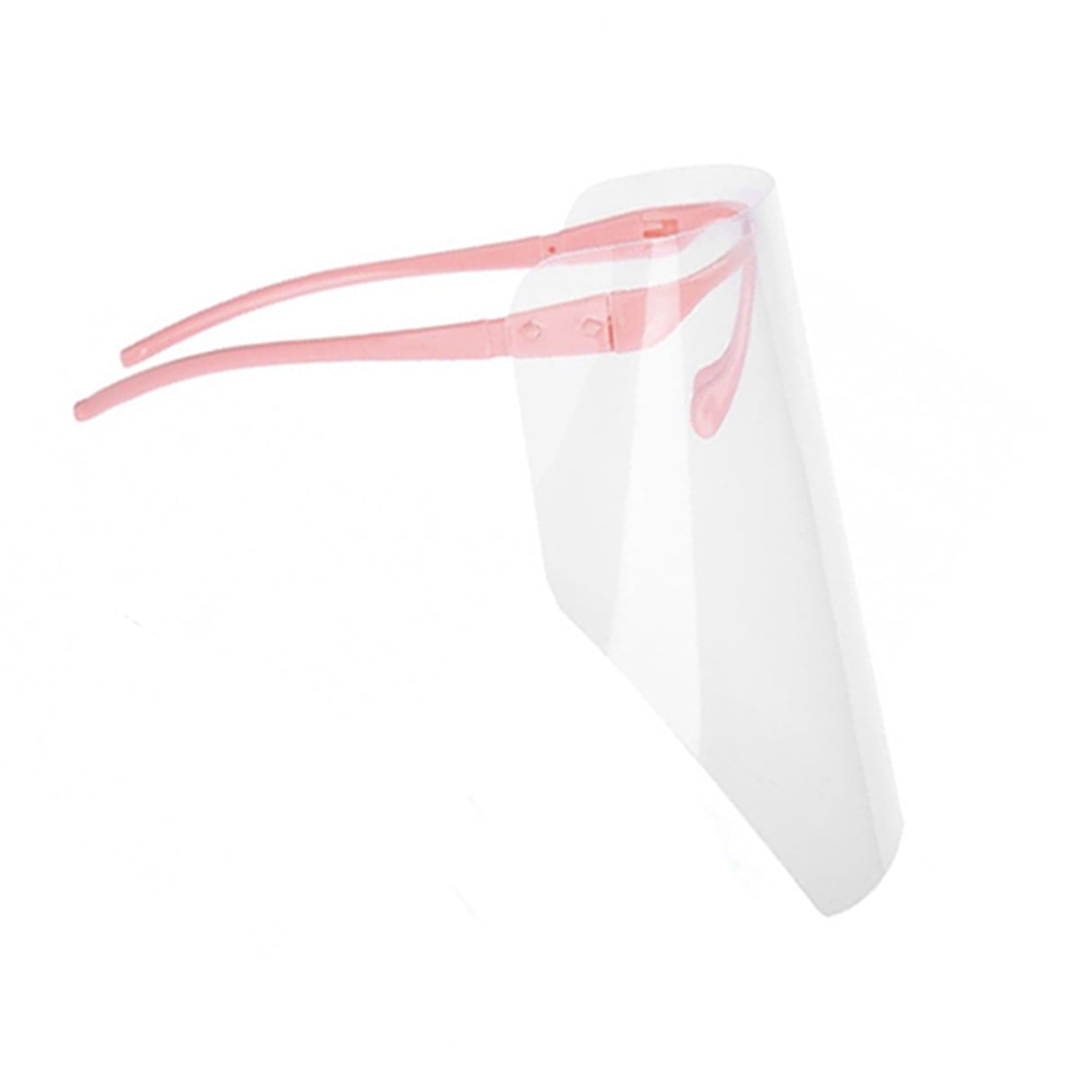 Zummy Protective Face Shield with Attached Glasses, Clear Shield Color