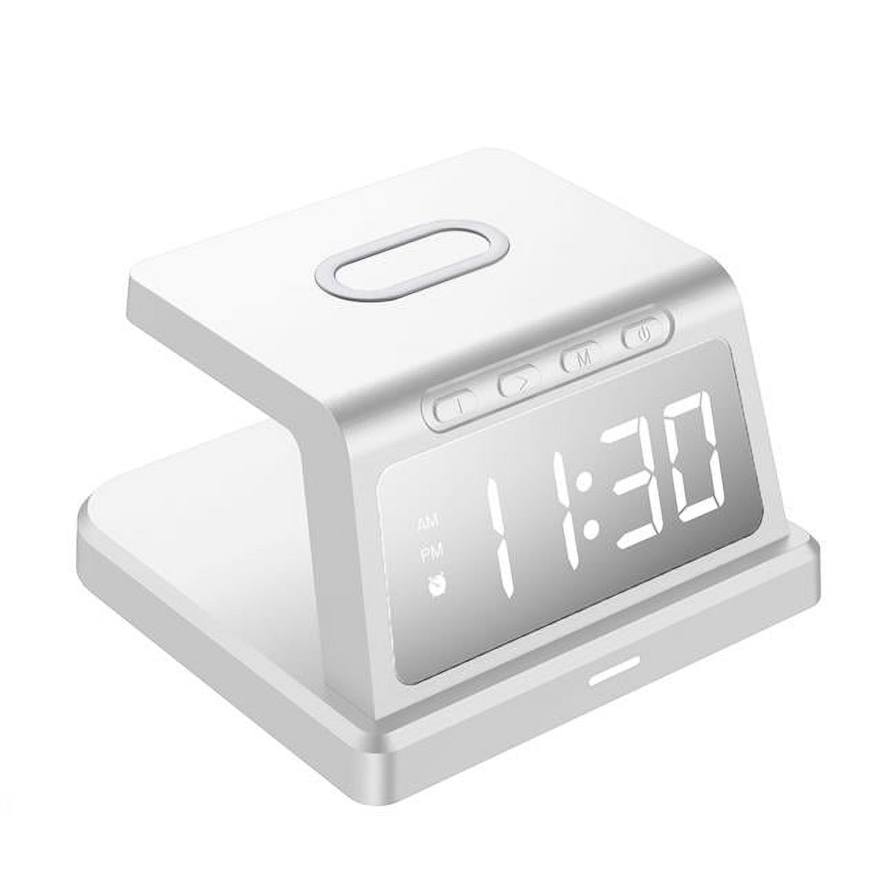 Zummy ZTECH ChargeX Rise Wireless Charging Alarm Clock with 3 Alarms