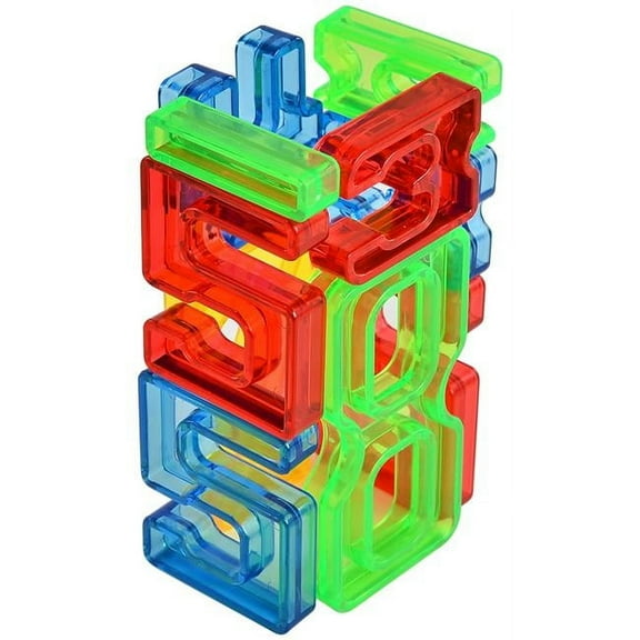 Zummy FS1170 Zummy140-Piece Set of Transparent Number Tiles for Early Education and Countless Games with Storage Bin