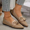 thumbnail image 1 of ZunFeo Ballet Flats for Women Soft Knit Slip on Shoes Fashion Pointy Toe Loafers for Daily Office, 1 of 7