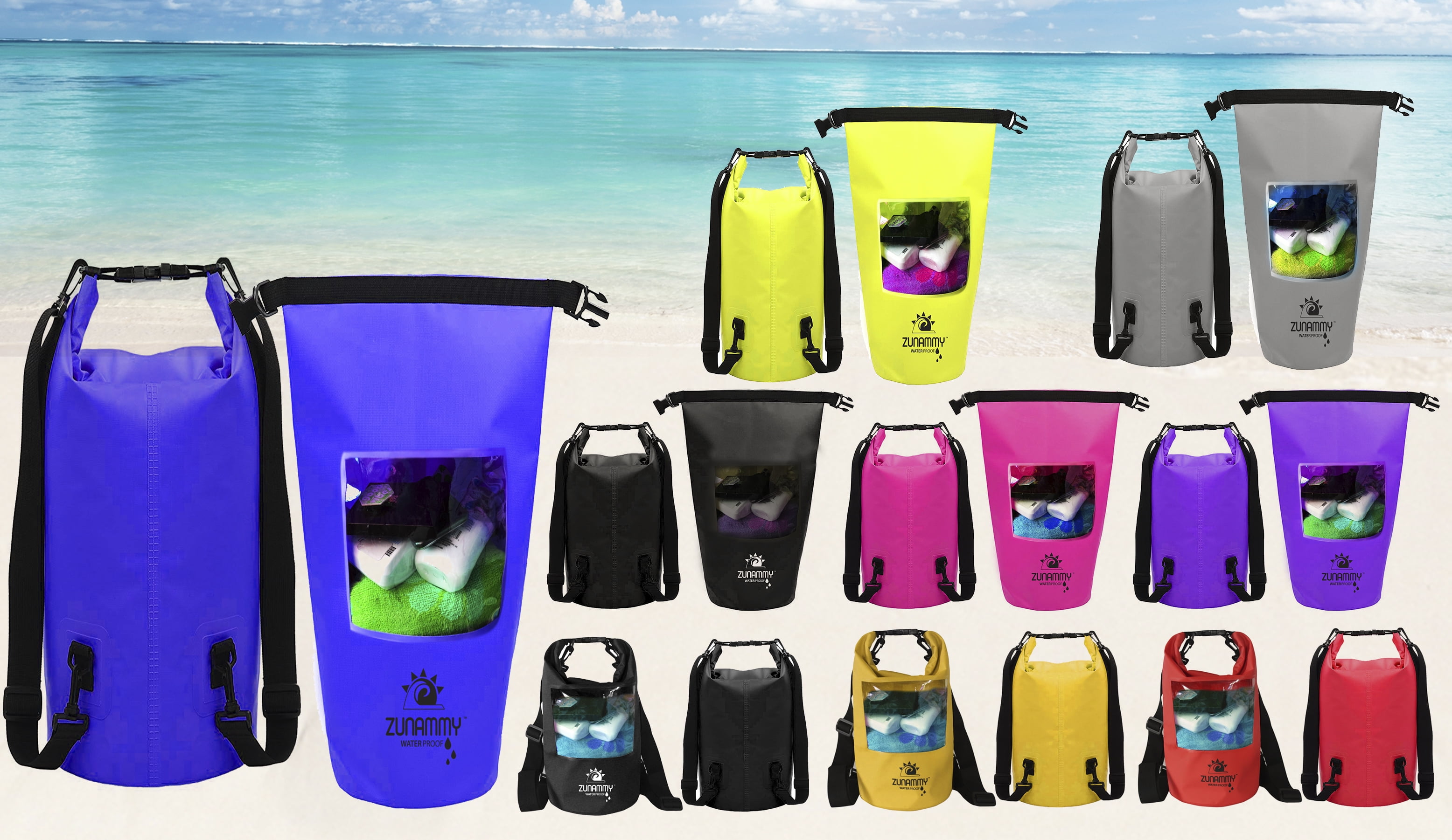 Zunammy 20 LT Waterproof Dry Bag with Transparent Window