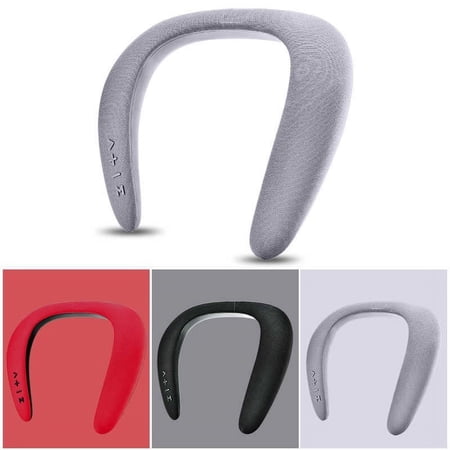 Zunammy Link Wireless Bluetooth Neckband Portable Speaker, Gray