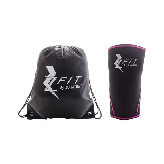 Zunammy Neoprene Compression Knee Brace with Bonus Draw String Bag - Large 16.1"–12.9" W x 11" H