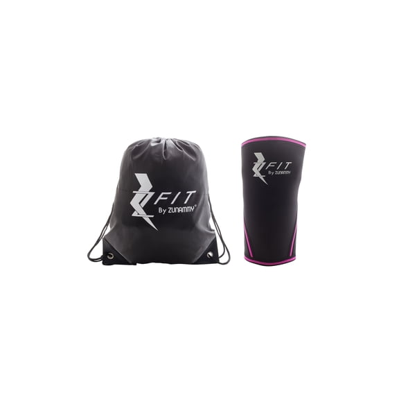 Zunammy Neoprene Compression Knee Brace with Bonus Draw String Bag - Medium 15.3"12.2" W x 11" H