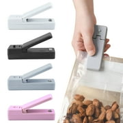 Zunammy Portable Mini Heat Sealer Sealing Machine Impulse Handheld Food Bag - Black