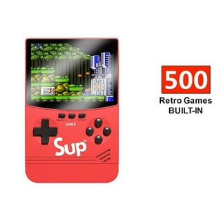 A Red Retro Classic Games Children's Handheld Small Game