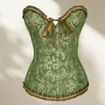 thumbnail image 1 of Zunfeo Corsets for Women Vintage Lace Bustier Tops for Party Wedding Halloween Floral Sexy Tops Shapewear Green M, 1 of 4
