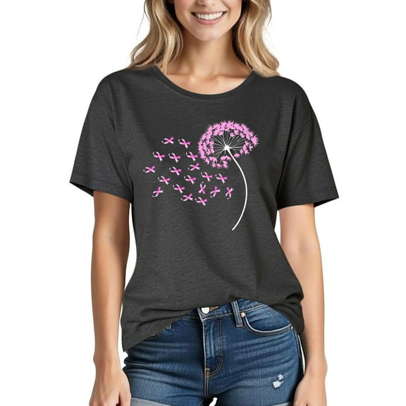 Zunfeo Graphic T Shirts for Women Short Sleeve Casual Tops Cozy Sunflower Printed Summer Tops Black S