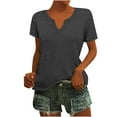 thumbnail image 1 of Zunfeo Juniors Tops Under $10 Trendy Casual Tunic T Shirts Cozy Ladies Summer Blouse Gray 12, 1 of 5