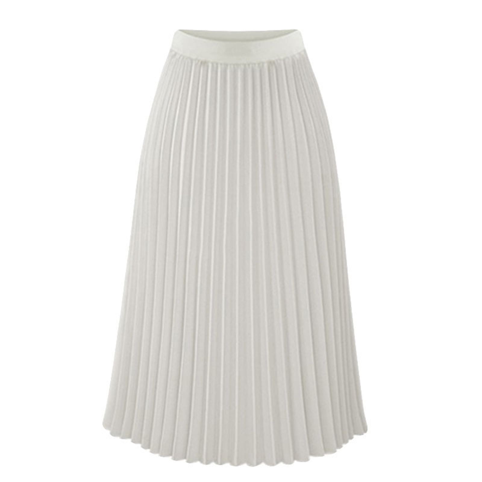 White Flare Skirts | A-Line & Midi Designs