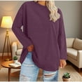 thumbnail image 1 of Zunfeo Women's Long Sleeve Tops Pullover Plus Size Fall Tops Casual Loose Tunic T Shirts, 1 of 4