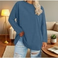 thumbnail image 1 of Zunfeo Women's Long Sleeve Tops Pullover Plus Size Fall Tops Casual Loose Tunic T Shirts, 1 of 4