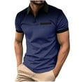 thumbnail image 1 of Zunfeo Polo Shirts for Men Clearance Casual Short Sleeve Shirt Graphic Summer Golf Shirts New Arrivals Purple 6, 1 of 5