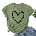 thumbnail image 1 of ZunFeo Summer Tops for Women Trendy Casual Graphic T Shirts Loose Short Sleeve Basic Tops Green S, 1 of 3