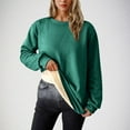 thumbnail image 1 of ZunFeo Sweatshirts for Women Under $10.00 Plus Size Fleece Tops Warm Plush Christmas Sweatshirts,Green,4XL, 1 of 9