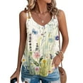 thumbnail image 1 of Zunfeo Tank Tops for Women Floral Summer Tops Clearance Under $10 Beach Spaghetti Strap Shirts New Arrivals Multicolor S, 1 of 4