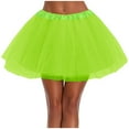 thumbnail image 1 of Zunfeo Tutu Skirts for Women Elastic Waist Mesh Double Layered Petticoat Puffy Tutu Tulle Skirt Fashion Dance Party Adult Flared Skirt- Mint Green Size One Size, 1 of 5