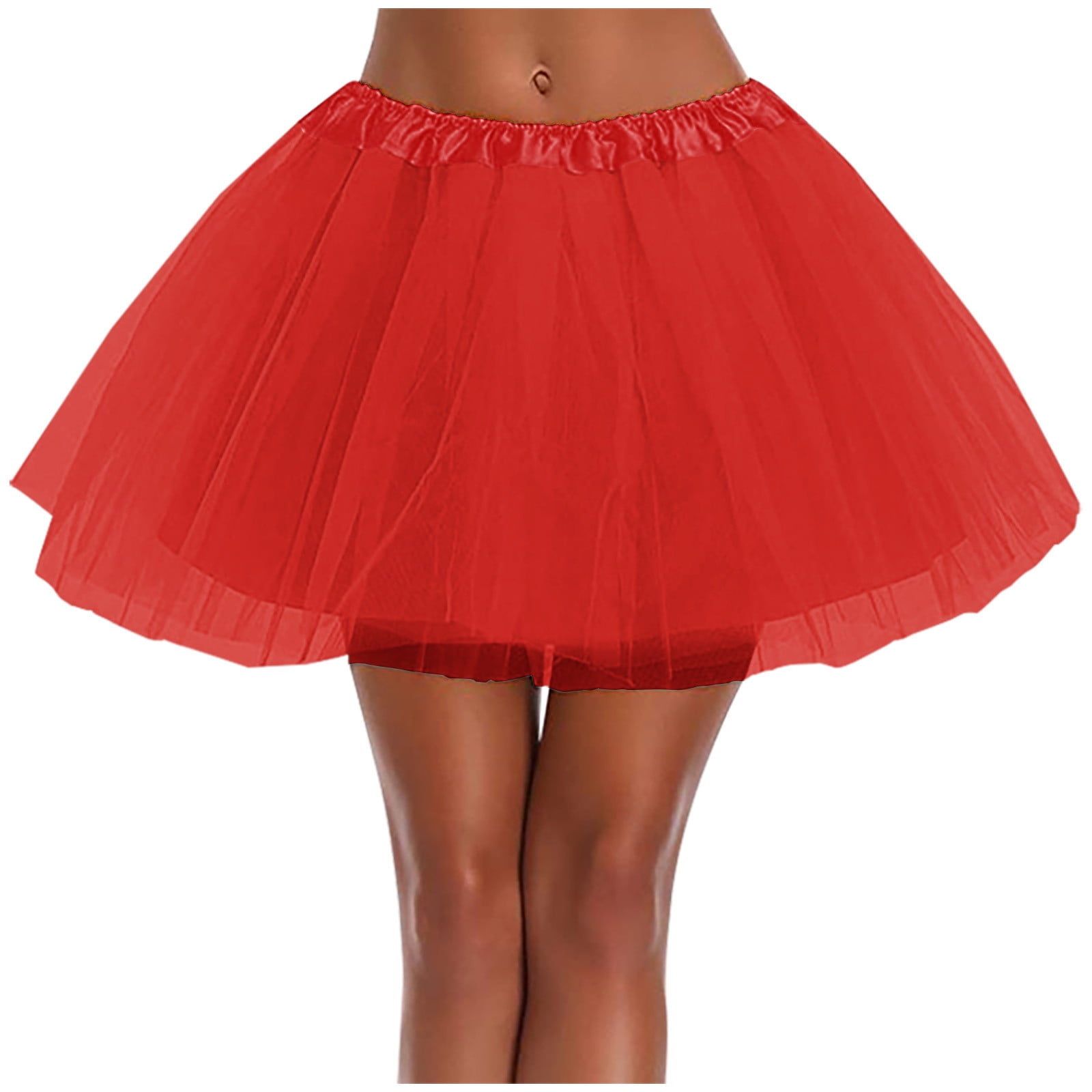 Dance Skirt Layered Tulle Tutu Skirt Shihanee 2-Pack Plus Size