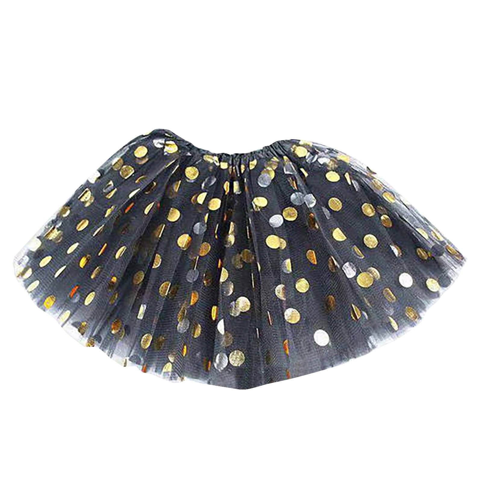 Sequin Bow Tiered Tulle Skirt