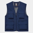 thumbnail image 1 of Zunfeo Vest for Men- Relaxed Fit Sleeveless Quick Dry V-Neck Cargo Vest Solid Lightweight Zip-up Travel Hunting Waistcoat Navy 3XL, 1 of 5