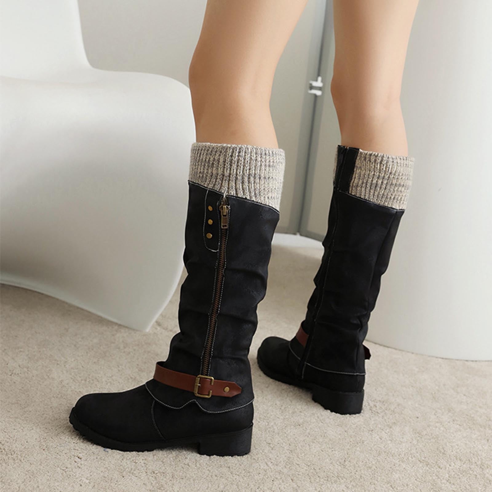Knit winter boots 2025
