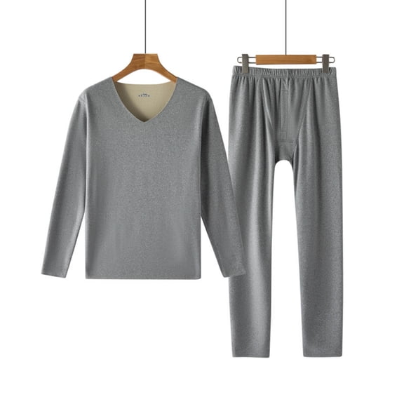 Zunfeo Winter Pajamas Sets for Women Warm Soft Thermal Fleece Sleepwear V-Neck Sleep Tops & PJ Pants Loungewear Underwear S-4XL,