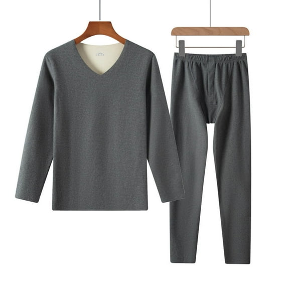 Zunfeo Winter Pajamas Sets for Women Warm Soft Thermal Fleece Sleepwear V-Neck Sleep Tops & PJ Pants Loungewear Underwear S-4XL,