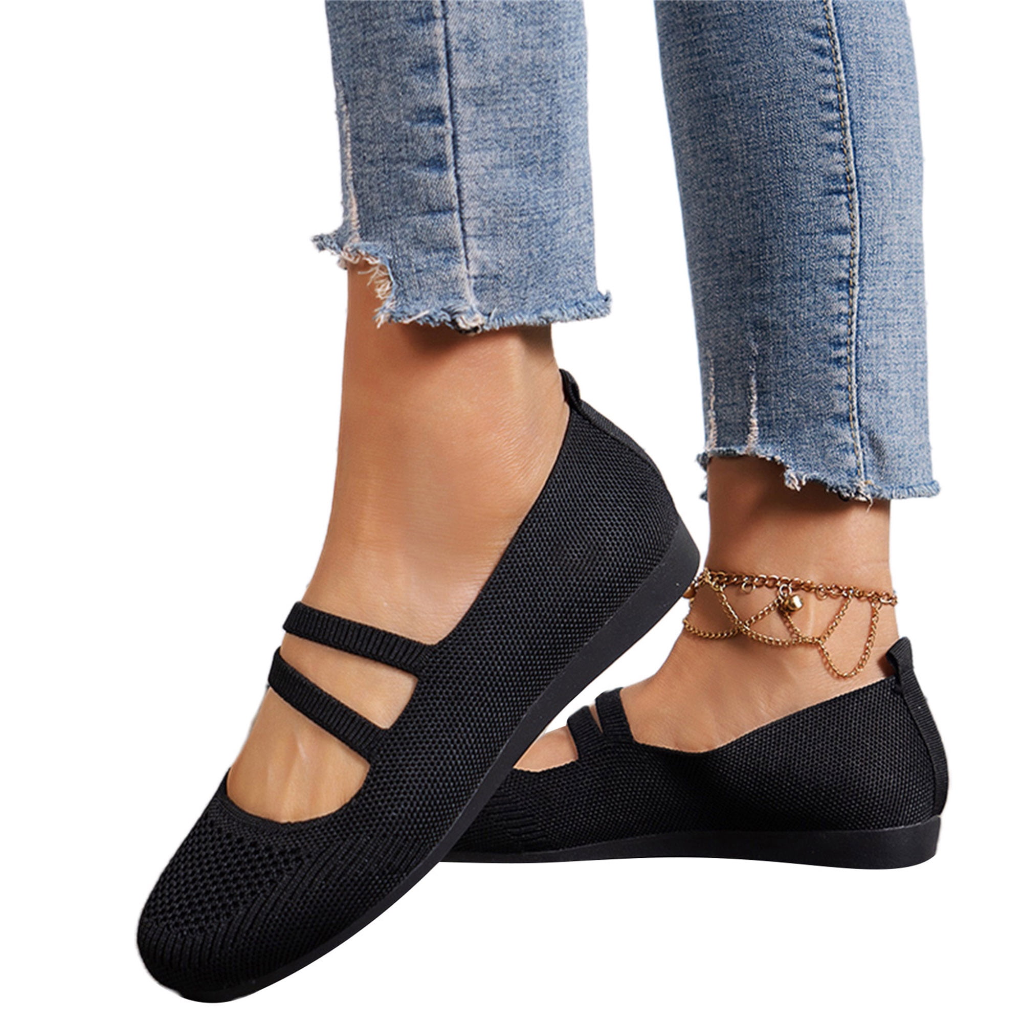 ◆OTZ SHOES◆ Ballerina Flats FLOTDS2W35 Ballerina Shoes, Foldable Ballet Flats (Silver, US 8.5-9.5