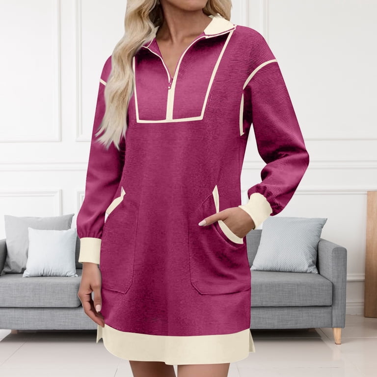 fitted lace wedding dress Dark Mauve Floral Corduroy Long Sleeve Mini Dress
