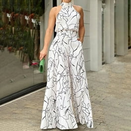 Sexy Halter Strap Printed Jumpsuit Sexy Halter Strap Printed Jumpsuit