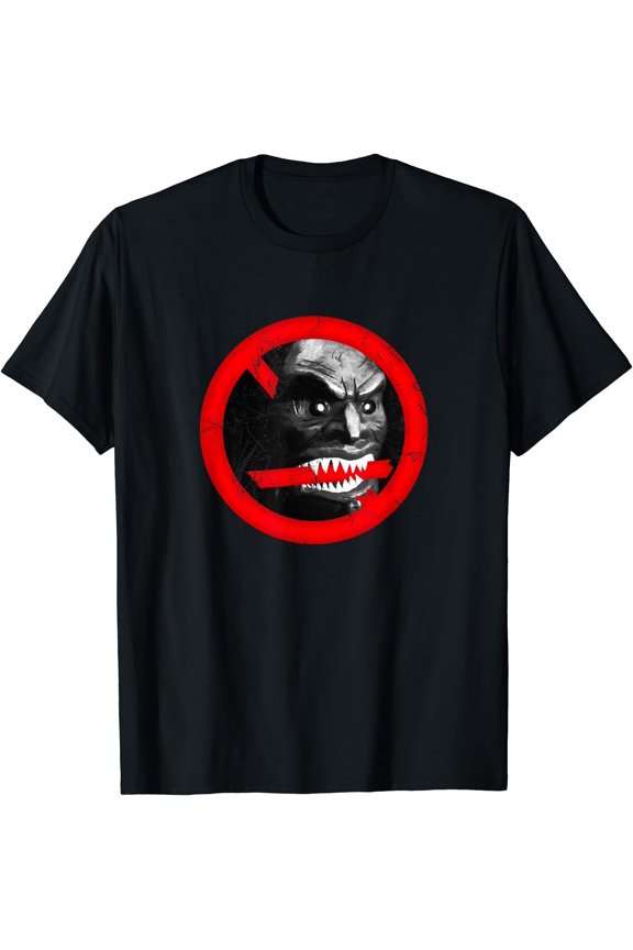 Zuni Scary Teeth Funny Halloween 70s Pop Culture Vintage T-Shirt