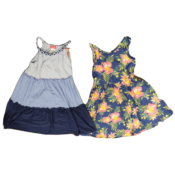 Zunie Girl Dress 2 Pack (Periwinkle/Blue, S (6/6X))