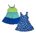 thumbnail image 1 of Zunie Girl Girl's 2-Pack Easy Pullover Sleeveless Soft Knit Dresses (Royal/Blue, XS (4/5)), 1 of 1