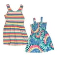 thumbnail image 1 of Zunie Girl Girl's 2-Pack Sleeveless Soft Knit Any Occasion Dresses (Pink/Blue, L (10/12)), 1 of 2