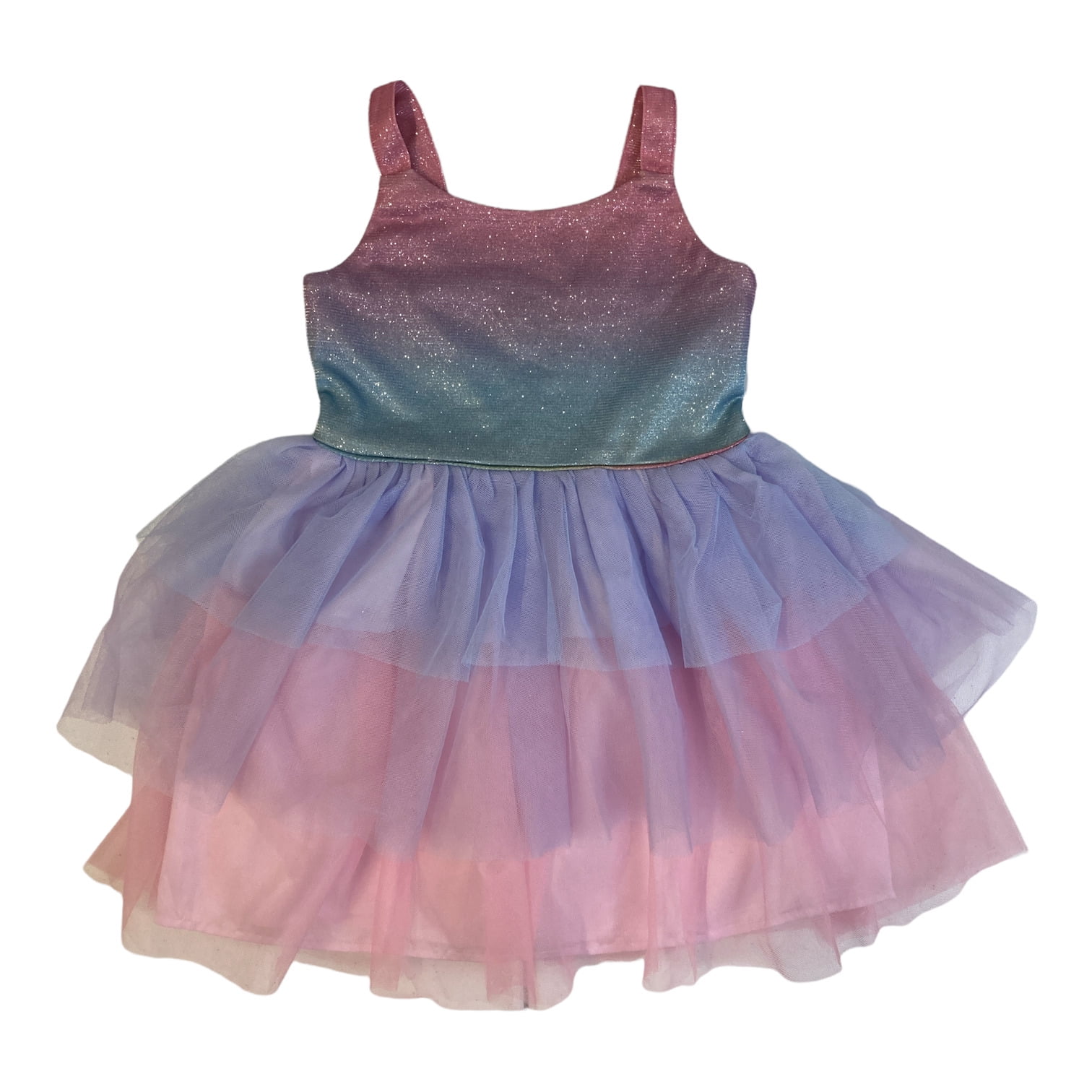 Zunie Girl Girl's Lilac Ombre Shimmer Special Occasion Dress (3T