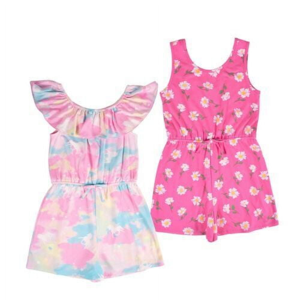 Zunie Girl Romper 2 Pack (Pink/Pink, XS (4/5)) - Walmart.com