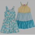 thumbnail image 1 of Zunie Girls 2 Pack Knit Dress (Yellow/Turq, S (6/6X)), 1 of 2