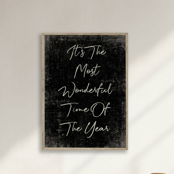 Zuno Black Christmas Wall Art, Farmhouse Christmas Wall Decor, Vintage Christmas Prints, Neutral Christmas Printable, - Wall Art Print, 8x12 UNFRAMED
