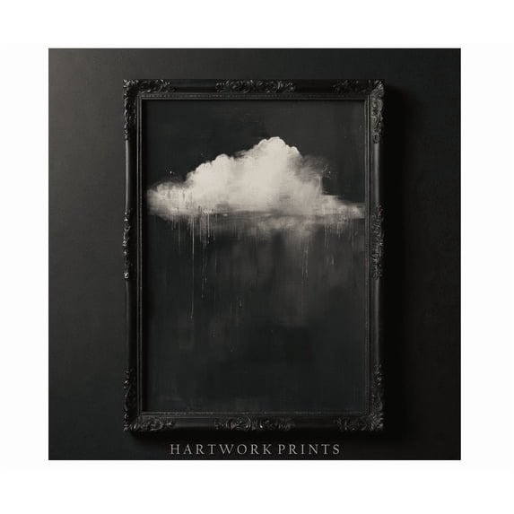 Point Cloud Graphics Zuno Cloud Dark Academia Cottagecore Wall Art Home Decor Office Wall ...