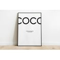 thumbnail image 1 of Zuno Coco Print Gift For Him Coco Text Poster Decor Coco Printable Wall Art Coco Quote Art Prints , 8x12 UNFRAMED, 1 of 3