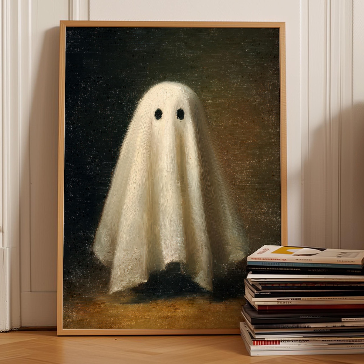 Zuno Ghost Printable Wall Art Halloween Decor Moody Ghost Printable Art ...