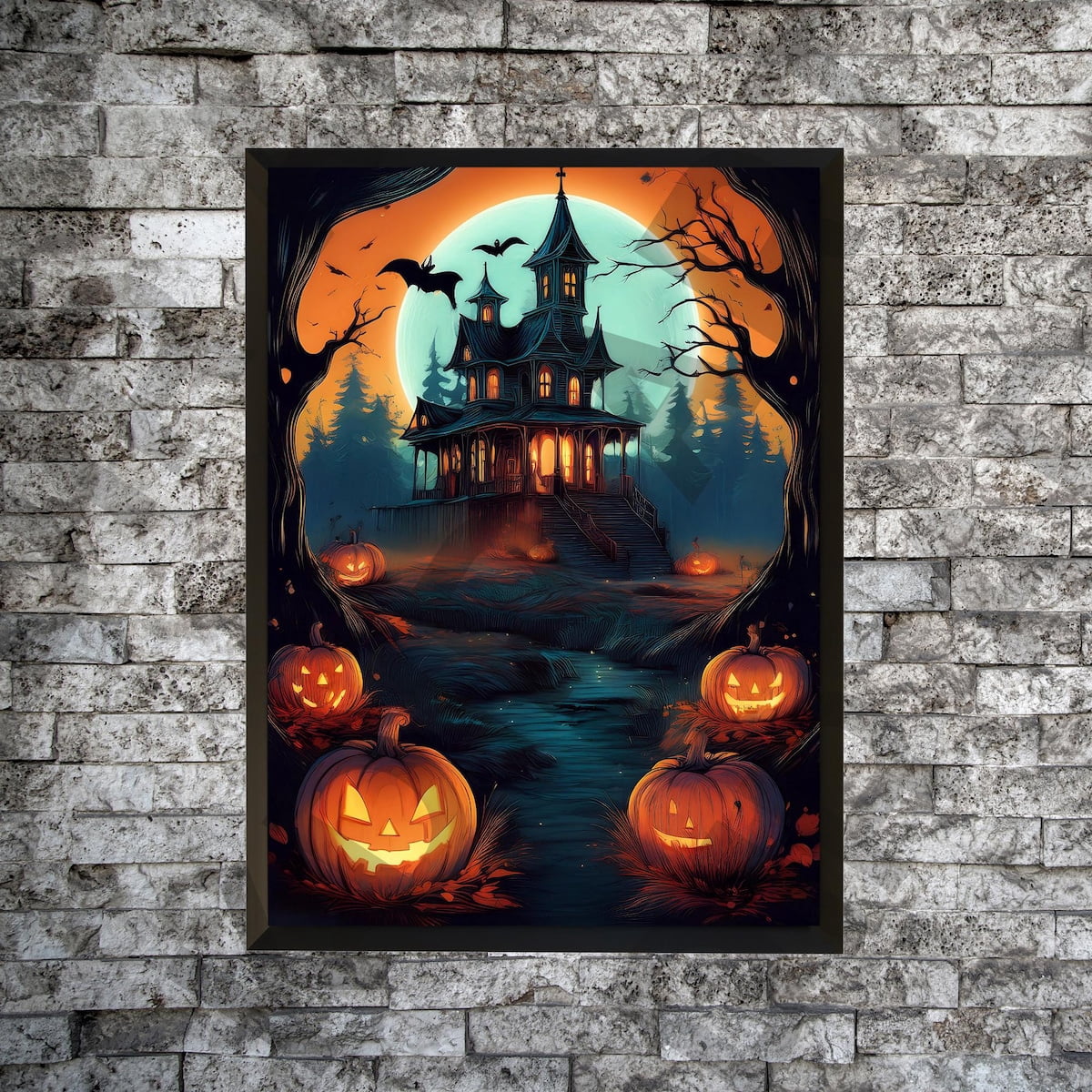 Zuno Halloween Entry Art Printable Pumpkin Wall Art, Halloween Vintage ...