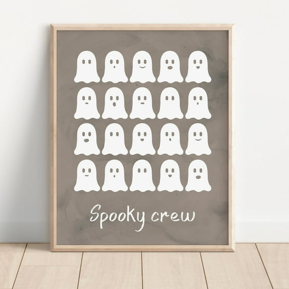 Zuno Little Ghost Print, Halloween Nursery Print, Cute Ghost Baby Playroom, Boo Print, Seasonal Prints, Spooky Season, - Wall Art Print, 16x24 UNFRAMED