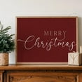 thumbnail image 1 of Zuno Merry Christmas Print, Christmas Wall Art, Christmas Printable Wall Art, Christmas Sign, Christmas Printables, Red Merry Christmas Print- Wall Art Print, 24x36 UNFRAMED, 1 of 3