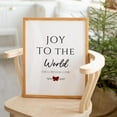 thumbnail image 1 of Zuno Minimalist Joy To The World Christmas Poster, Christian Christmas Digital Wall Art, Bible Verse Print, Scripture, Modern Christmas Decor- Wall Art Print, 12x18 UNFRAMED, 1 of 3