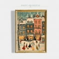 thumbnail image 1 of Zuno Printable Colorful Christmas Town Wall Art, Retro Winter Holiday Art, Hello December Print, Christmas Farmhouse Decor, - Wall Art Print, 12x18 UNFRAMED, 1 of 3