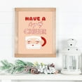 thumbnail image 1 of Zuno Retro Christmas Poster, Pink Christmas Printable- Wall Art Print, 12x18 UNFRAMED, 1 of 3