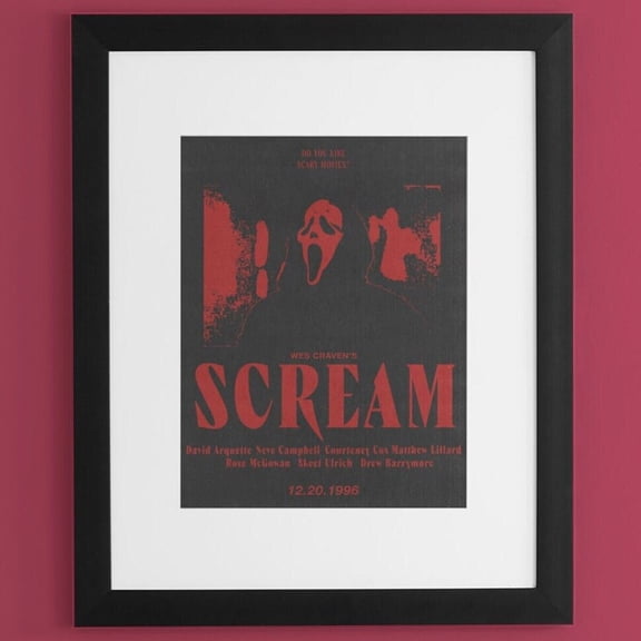 Zuno Scream Vintage Movie Poster, Horror Movie Poster, Vintage Horror, Retro Wall Art, Trendy Wall Art, Printable Wall Art, Horror Wall Print- Wall Art Print, 24x36 UNFRAMED