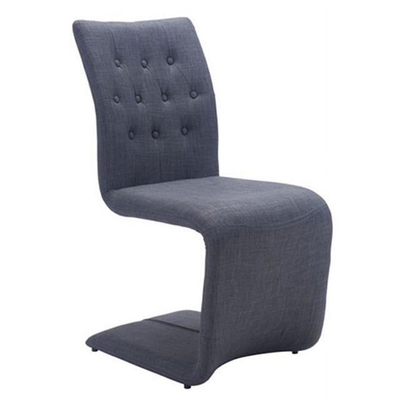 Zuo 100285 Hyper Dining Chair, Dark Gray