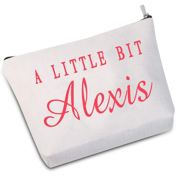 Zuo Bao A Little Bit Alexis Cosmetic Bag Makeup Bag Anniversary Present For Women (A Little Bit Alexis white New)